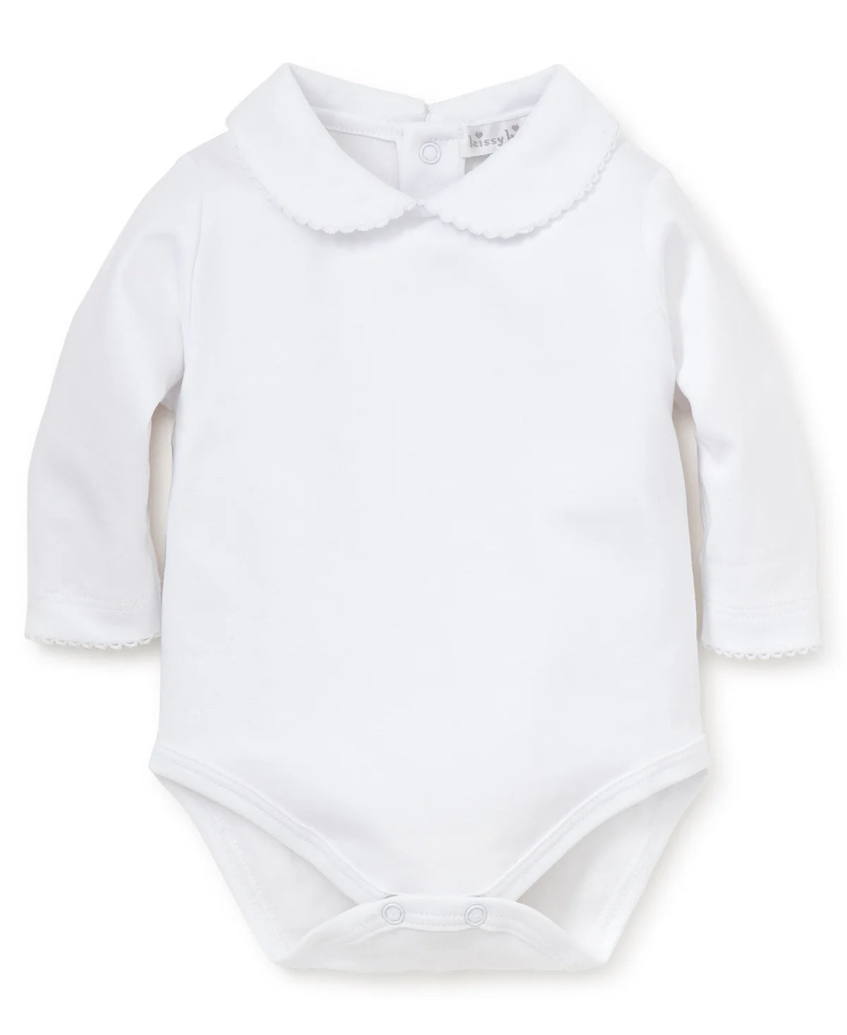Body Blanco Kissy Basics L/S de Manga Larga con Cuello de Punto