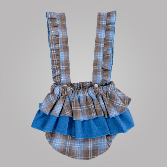 Conjunto pelele de tirantes con volantes