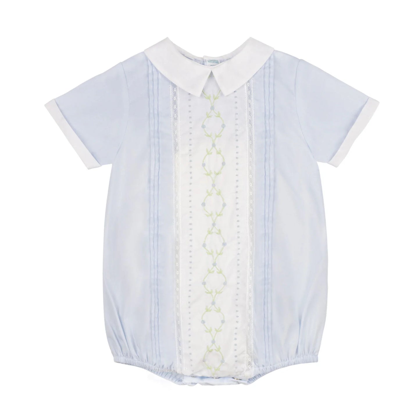 Enterizo Vintage Bloom para Bebé Niño – Azul Cielo
