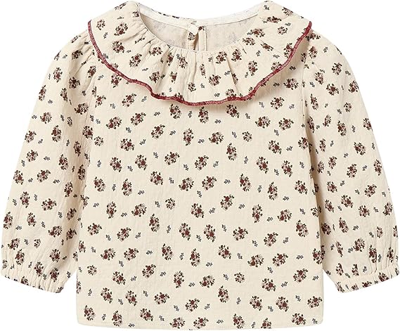 Blusa Floral con Cuello de Volantes — Bebé Niña 12m-6X