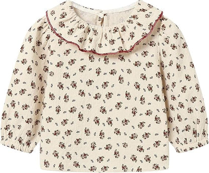 Blusa Floral con Cuello de Volantes — Bebé Niña 12m-6X