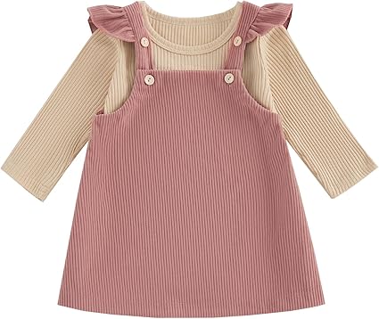 Conjunto 2 Piezas — Falda de Pana + Camiseta — Bebé Niña 3-18m