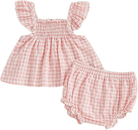 Conjunto de Verano Manga Volantes + Short — Bebé Niña 3-24m