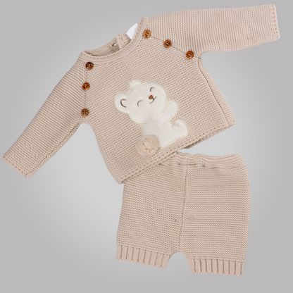 Conjunto primera puesta osito cariñoso unisex