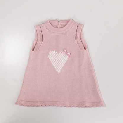 Vestido de punto corazon
