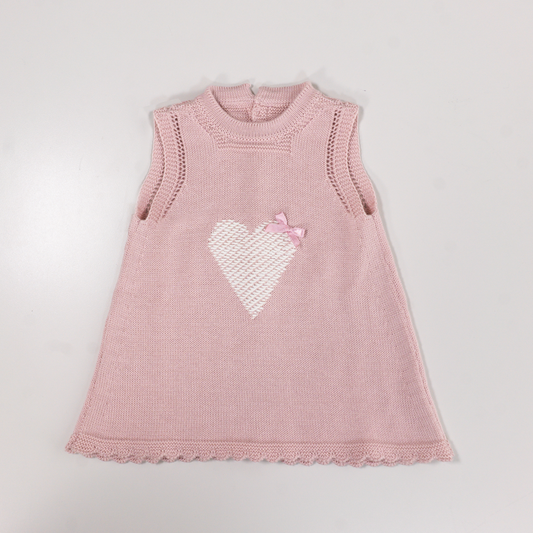 Vestido de punto corazon