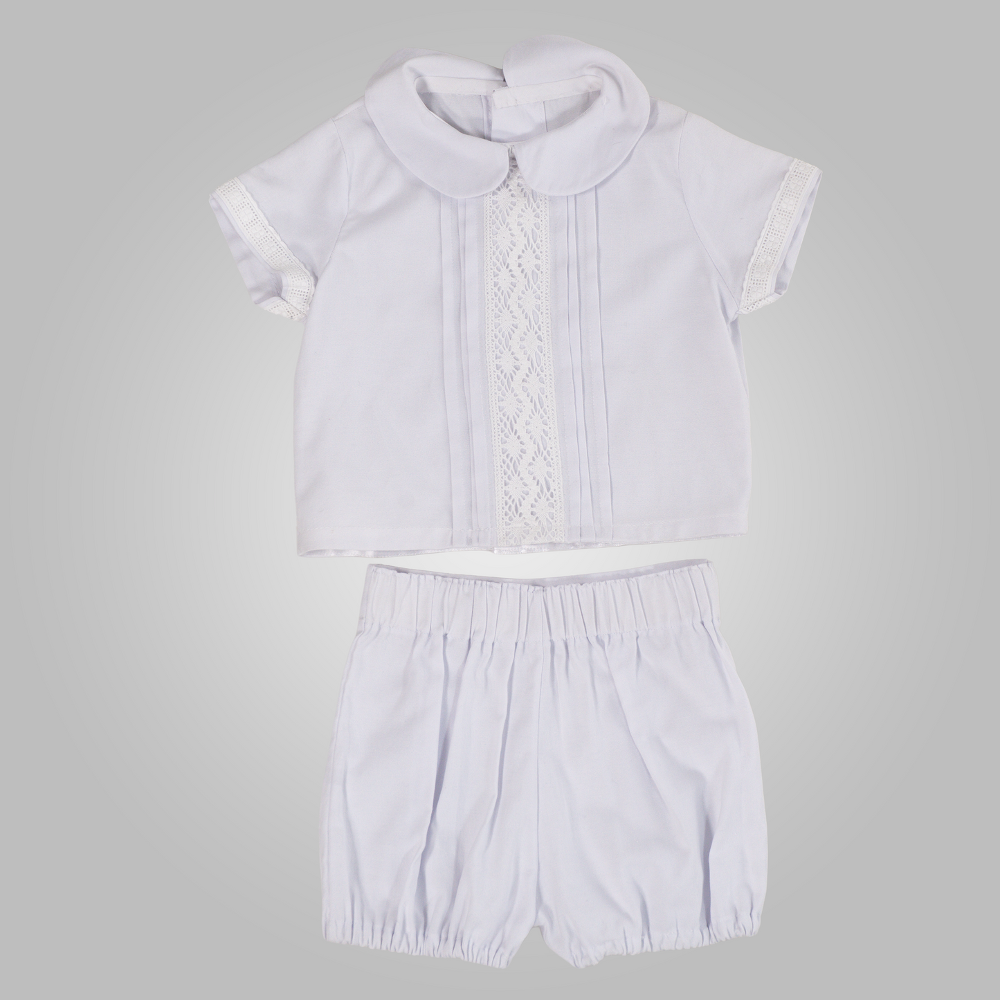 Conjunto camisa más pantalon con encaje