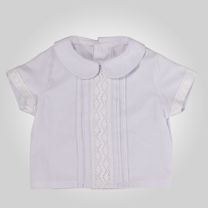 Conjunto camisa más pantalon con encaje