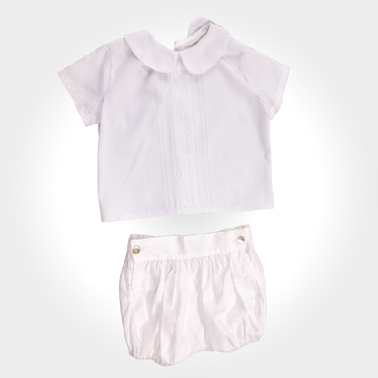 Conjunto camisa más pantalon con bordado