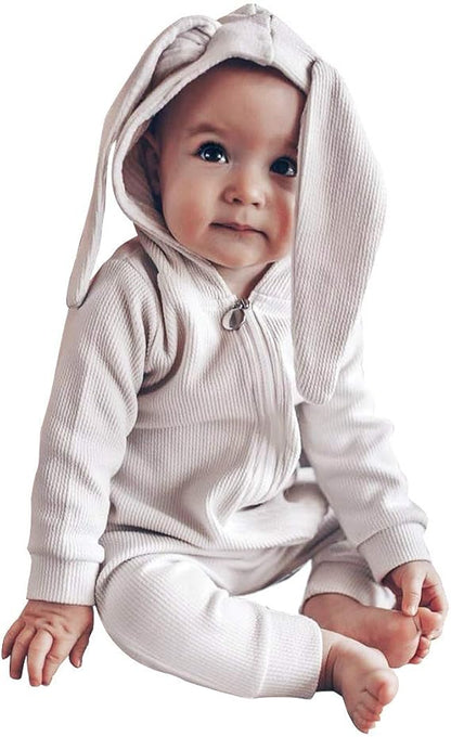 Enterizo Conejo de Pascua con Capucha — Bebé Unisex