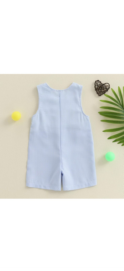 Enterizo Smock con Camiones para Bebé Niño – Azul