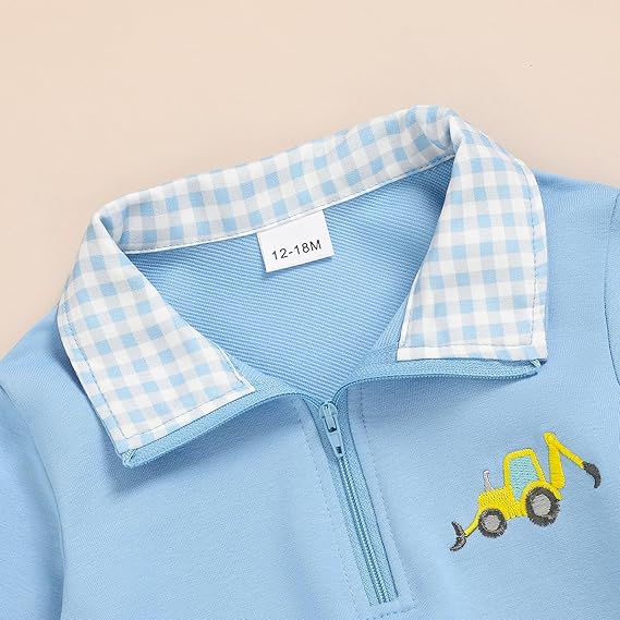 Sudadera con Cuello y Cremallera — Niño Otoño-Invierno 12m-4T