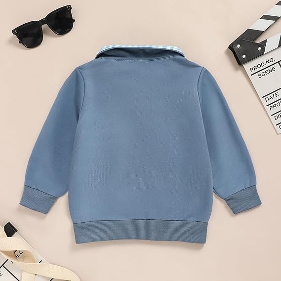 Sudadera con Cuello y Cremallera — Niño Otoño-Invierno 12m-4T