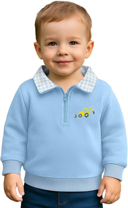 Sudadera con Cuello y Cremallera — Niño Otoño-Invierno 12m-4T
