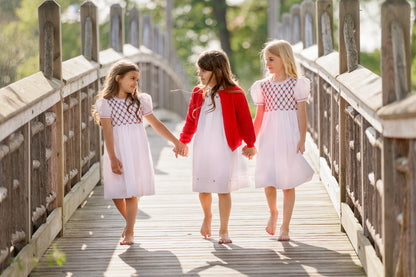 Vestido de fiesta floral fruncido