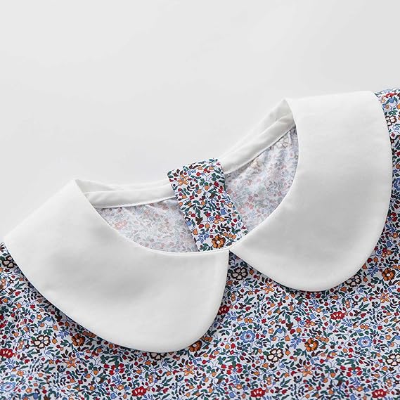 Vestido de Algodón Manga Corta/Larga — Niña 6m-3T