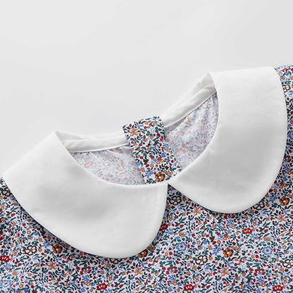 Vestido de Algodón Manga Corta/Larga — Niña 6m-3T