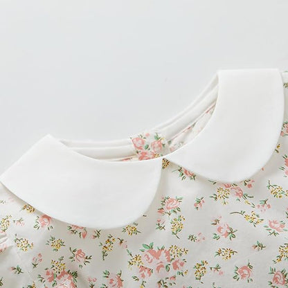 Vestido de Algodón Manga Corta/Larga — Niña 6m-3T
