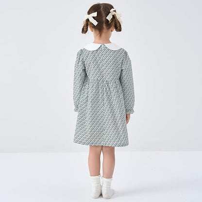 Vestido de Algodón Manga Corta/Larga — Niña 6m-3T