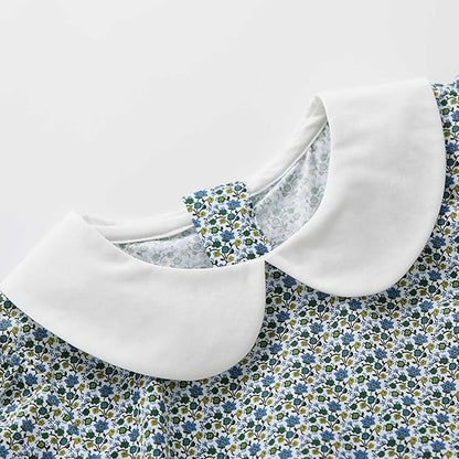 Vestido de Algodón Manga Corta/Larga — Niña 6m-3T