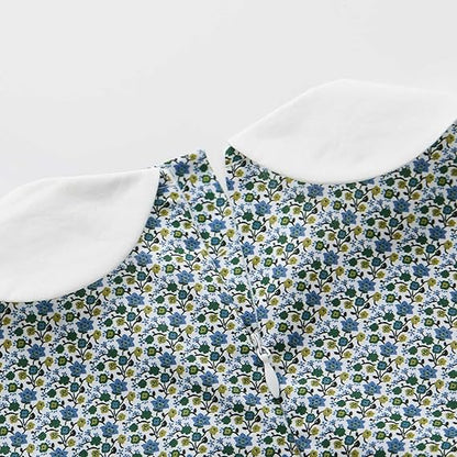 Vestido de Algodón Manga Corta/Larga — Niña 6m-3T