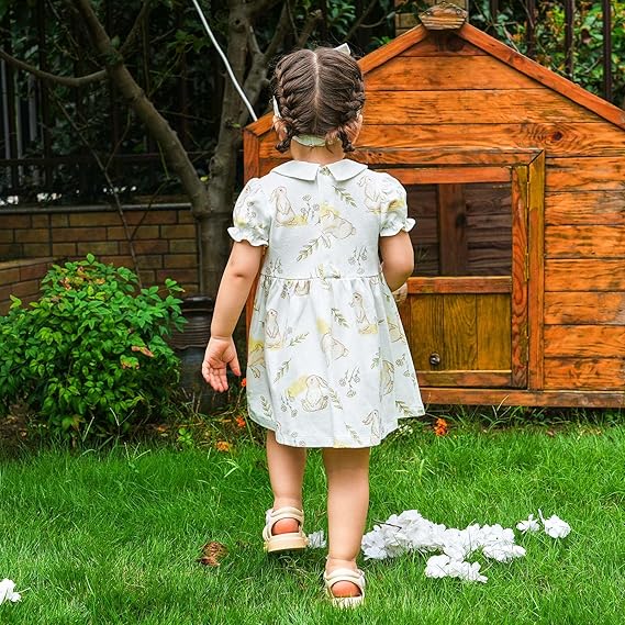 Vestido con Bloomer de Algodón — Bebé Niña 0-24m
